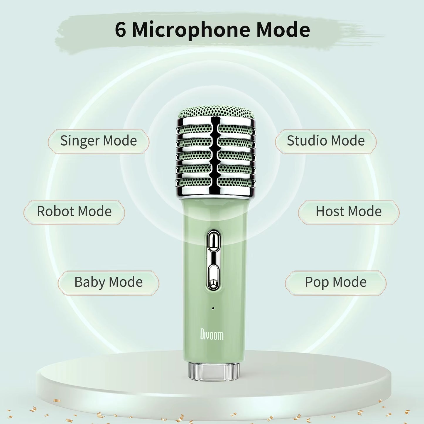 Songbird-Hq Portable Bluetooth Speaker 50W Powerful Sound with Karaoke Microphone Voice Change Mode
