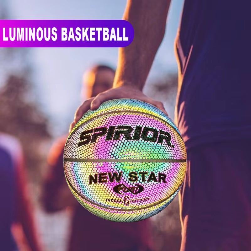 Reflective Basketball Balls Size 7 Wear-Resistant Luminous