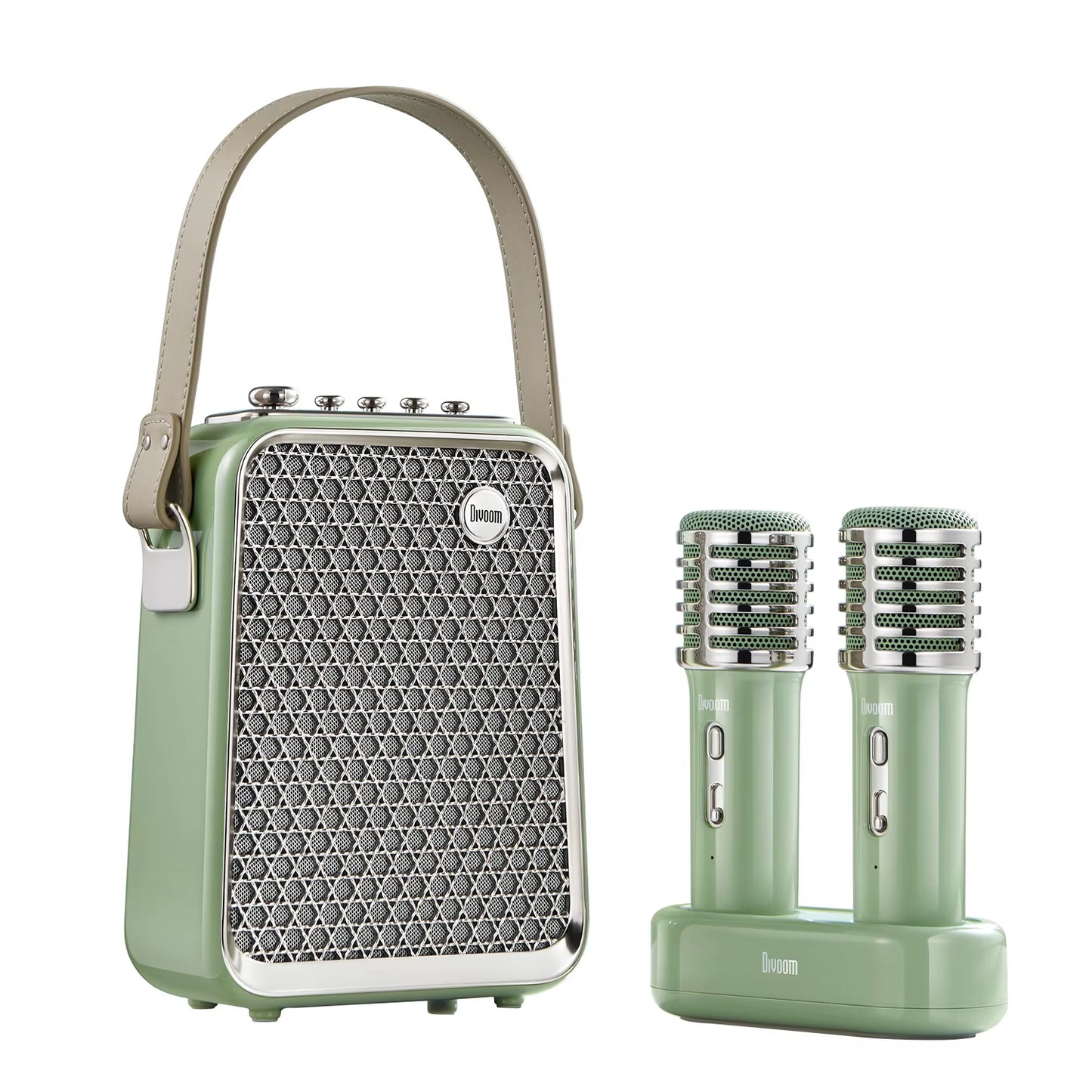 Songbird-Hq Portable Bluetooth Speaker 50W Powerful Sound with Karaoke Microphone Voice Change Mode