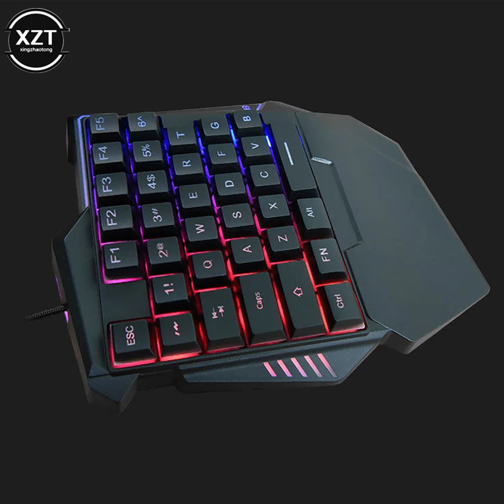 USB One-Handed Keyboard Gaming Mechanical Keyboard (35 Keys)