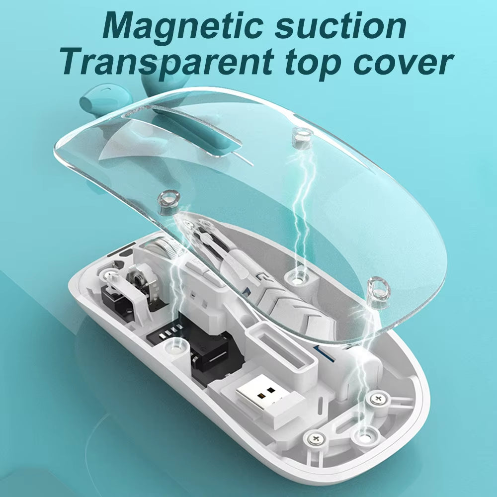 Transparent Wireless Mouse Dual Mode