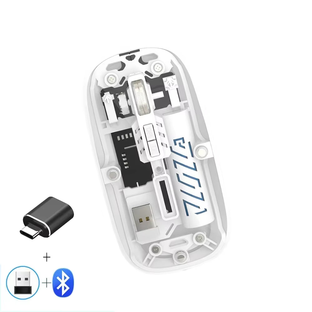 Transparent Wireless Mouse Dual Mode