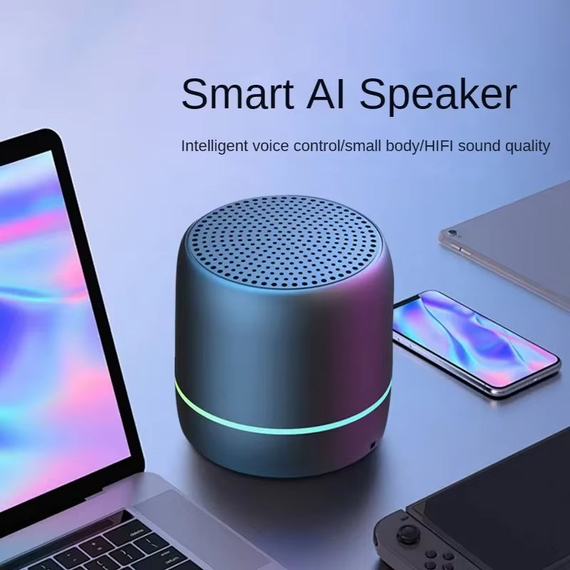AI Intelligent Voice Control Mini Wireless Bluetooth Speaker