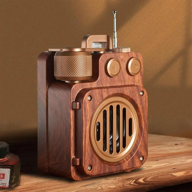 Unique Retro Radio Bluetoothcompatible Speaker