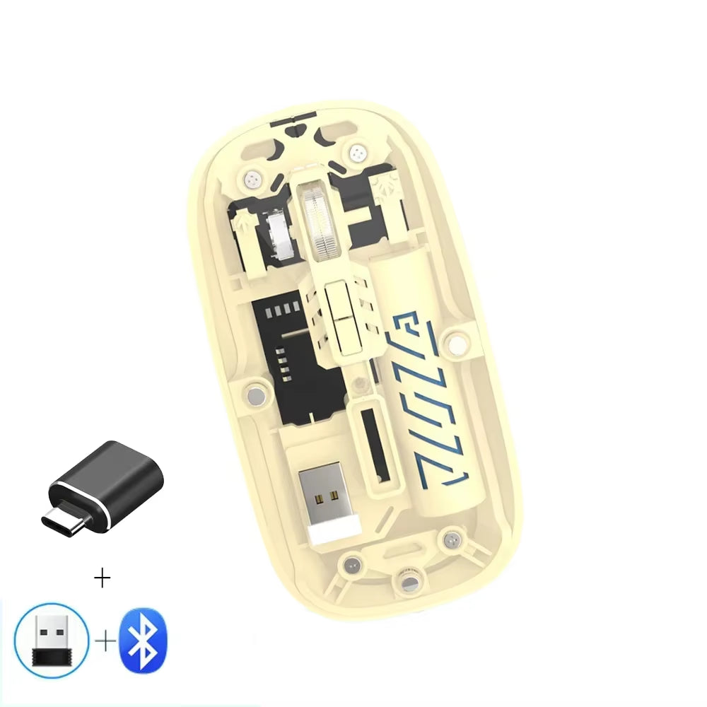 Transparent Wireless Mouse Dual Mode