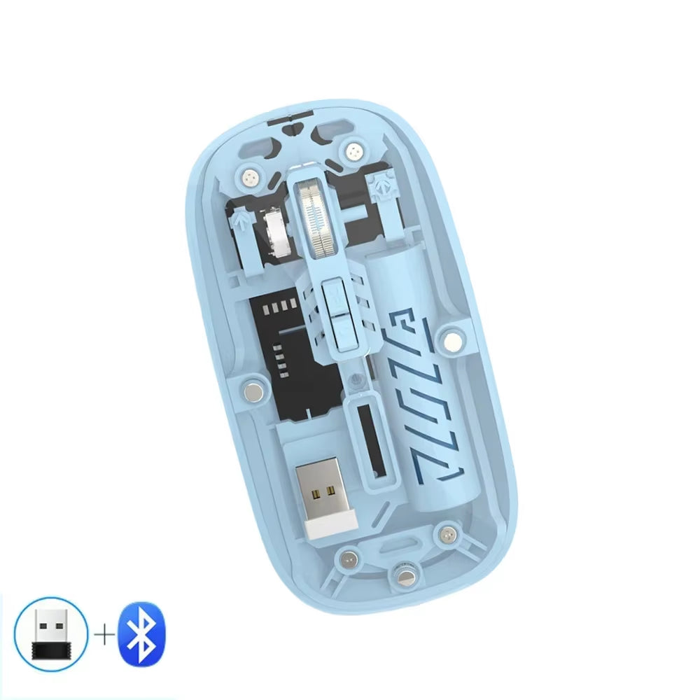 Transparent Wireless Mouse Dual Mode