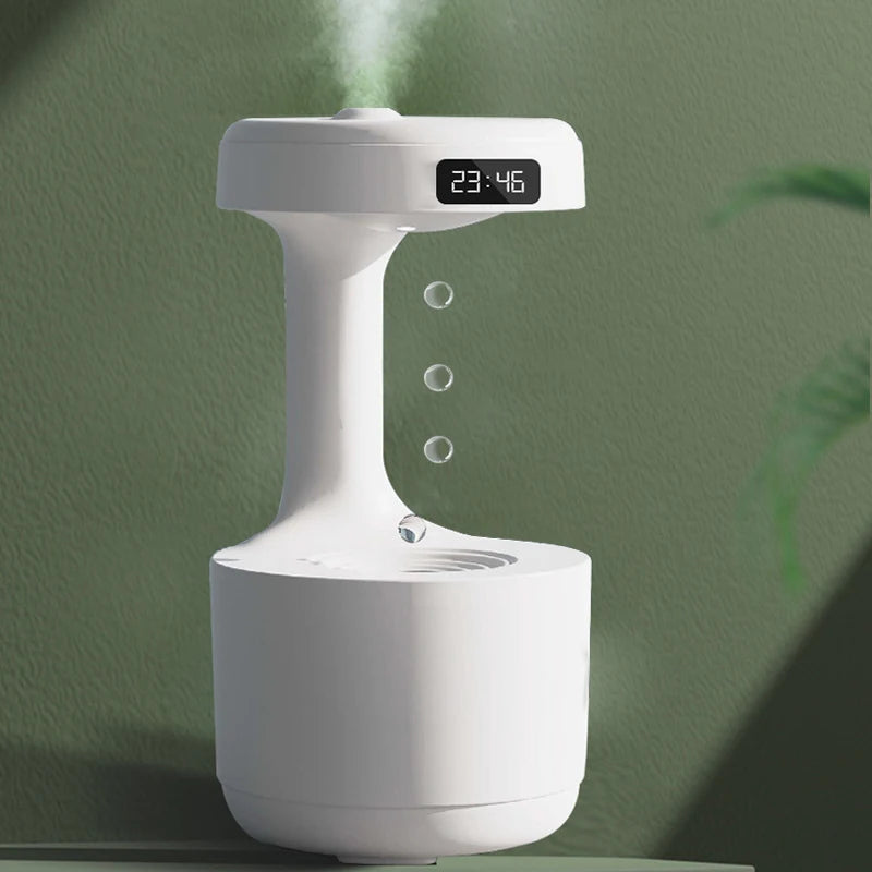Anti Gravity Humidifier with LED Clock Display