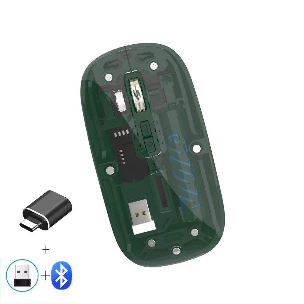 Transparent Wireless Mouse Dual Mode