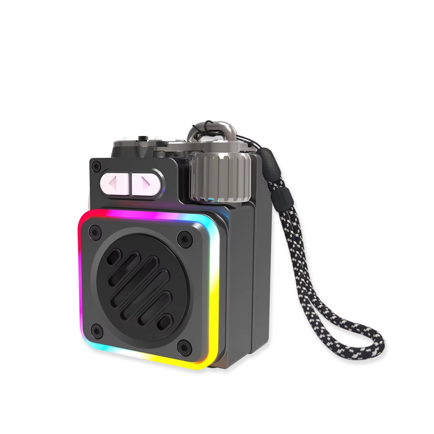 Multi input Metal Mechanical Speaker with LED Display