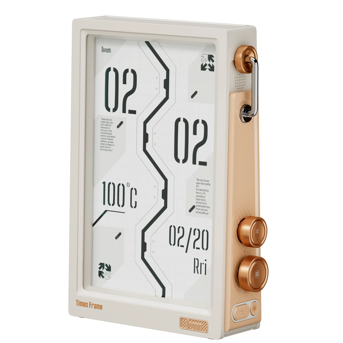 Times Frame Smart HD Screen | 10.1" DIY Digital Clock | Crypto Stocks Weather Calendar | TechDesk Setup