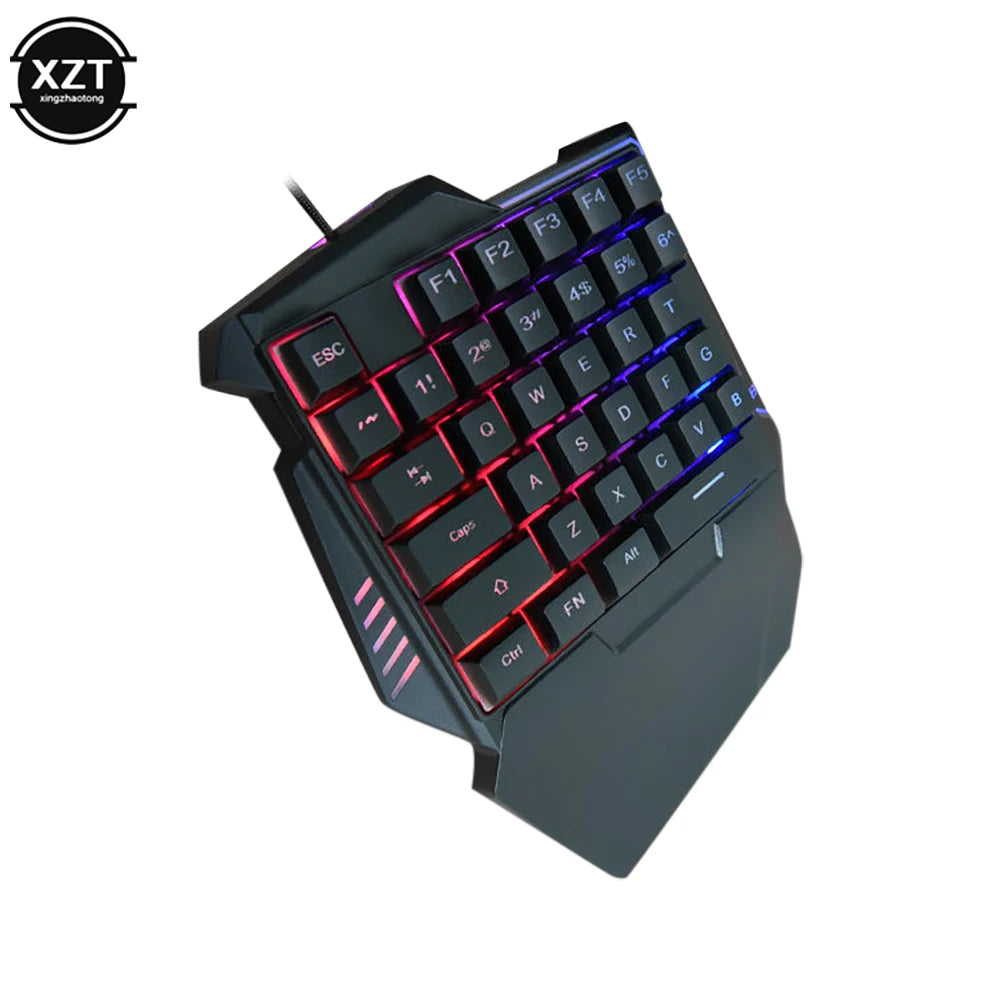 USB One-Handed Keyboard Gaming Mechanical Keyboard (35 Keys)