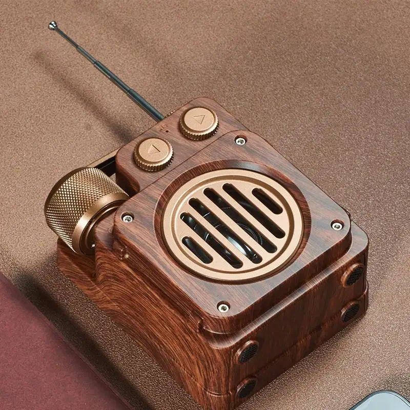 Unique Retro Radio Bluetoothcompatible Speaker