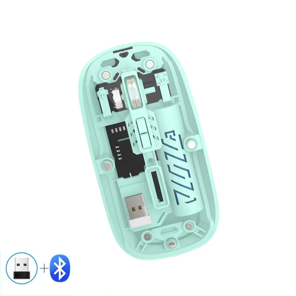 Transparent Wireless Mouse Dual Mode