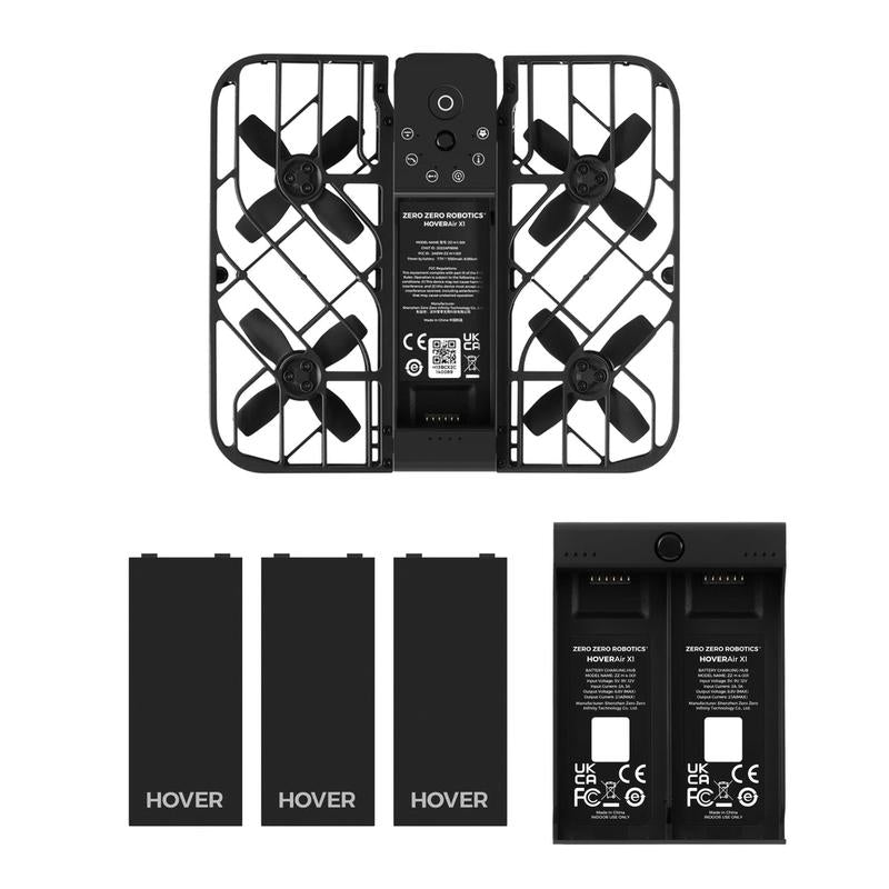 Hoverair X1 Pocket-Sized Self-Flying Camera - Lightweight Quadcopter with 5 Pre-Programmed Flights Foldable Design and 12-Month Warranty Portable Electronic Handbag Mechanical Recording Drone