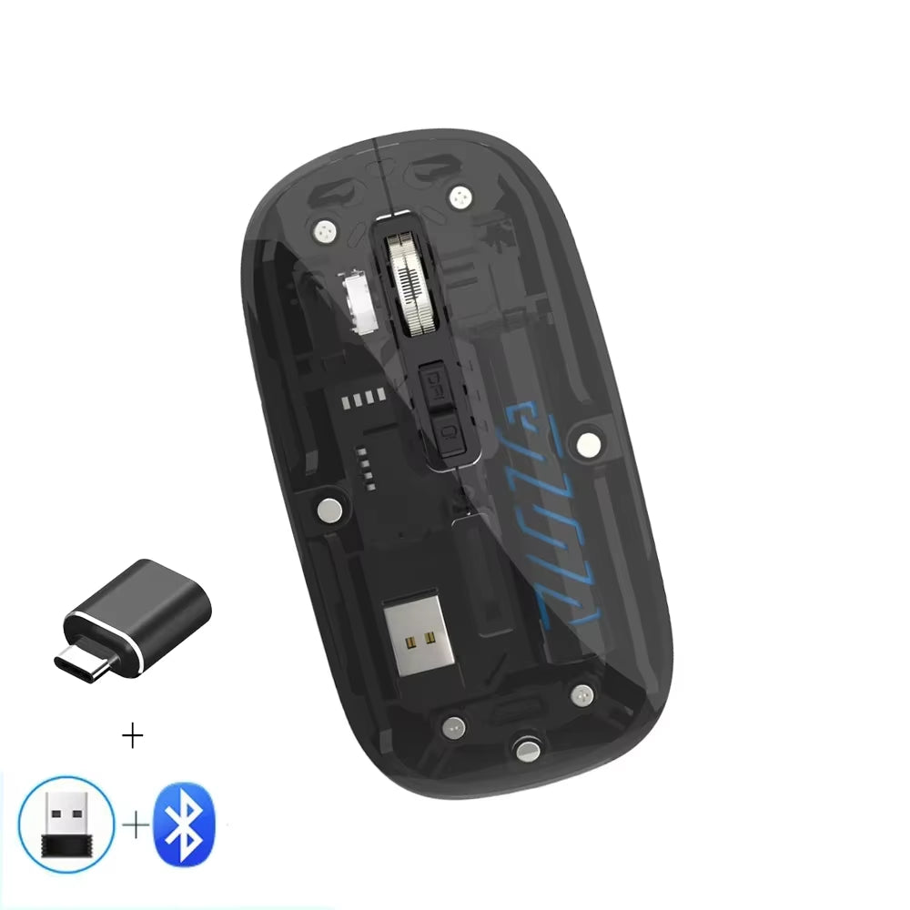 Transparent Wireless Mouse Dual Mode