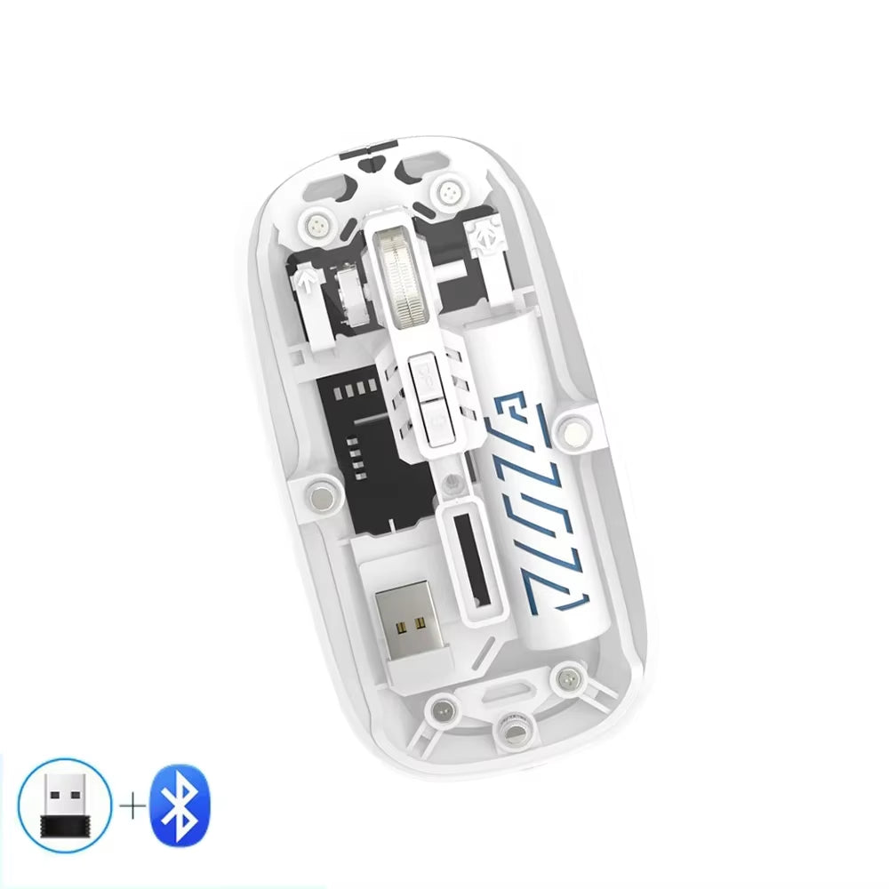 Transparent Wireless Mouse Dual Mode