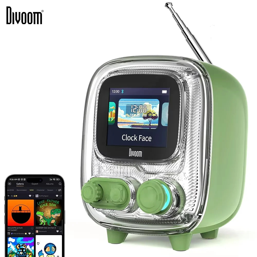 T-Tiivoo-2 Mini Retro White Noise Bluetooth Speaker Portable Vintage Sleep Aid Bluetooth Speaker High Quality Subwoofer