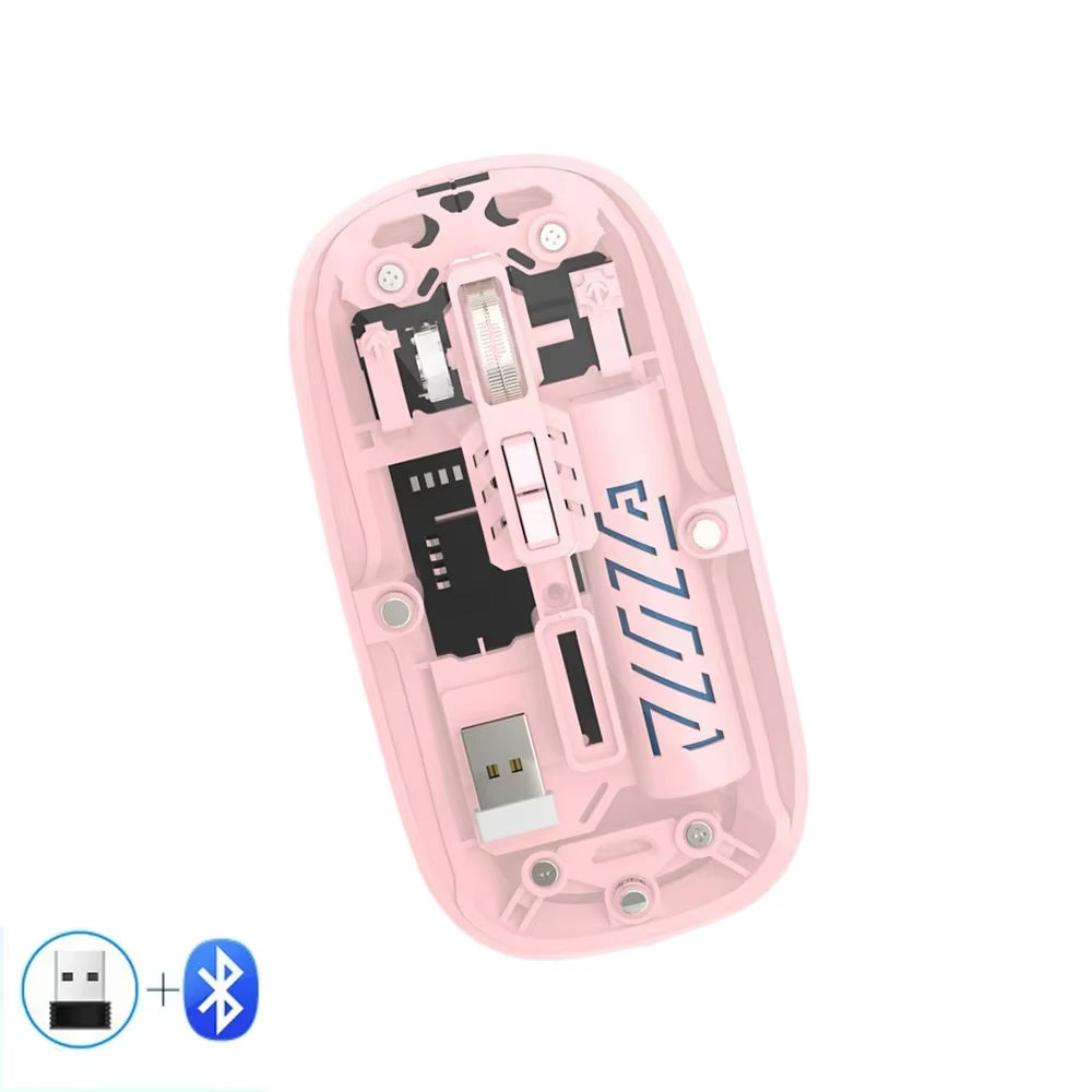 Transparent Wireless Mouse Dual Mode