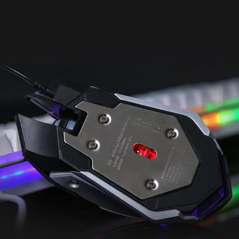 V1 USB Wired Ergonomic Backlit Mechanical Gaming Keyboard & Mouse Set Keyboard Mice Combo