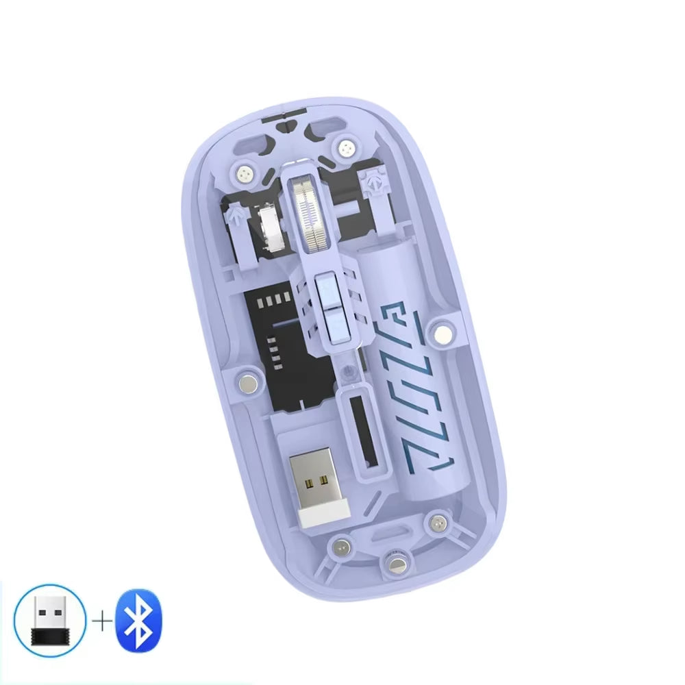 Transparent Wireless Mouse Dual Mode