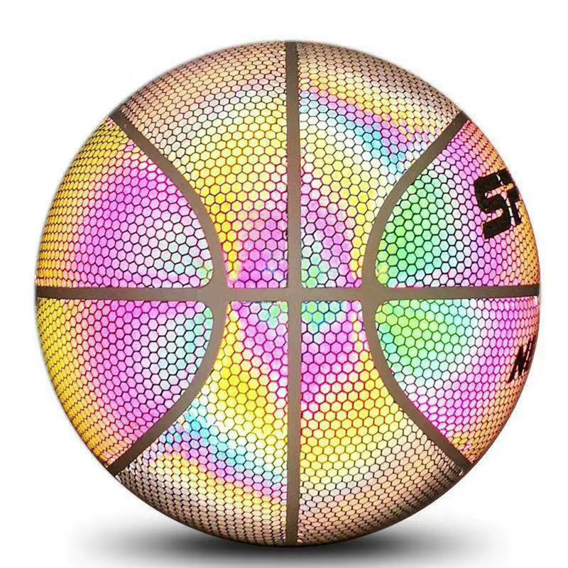 Reflective Basketball Balls Size 7 Wear-Resistant Luminous