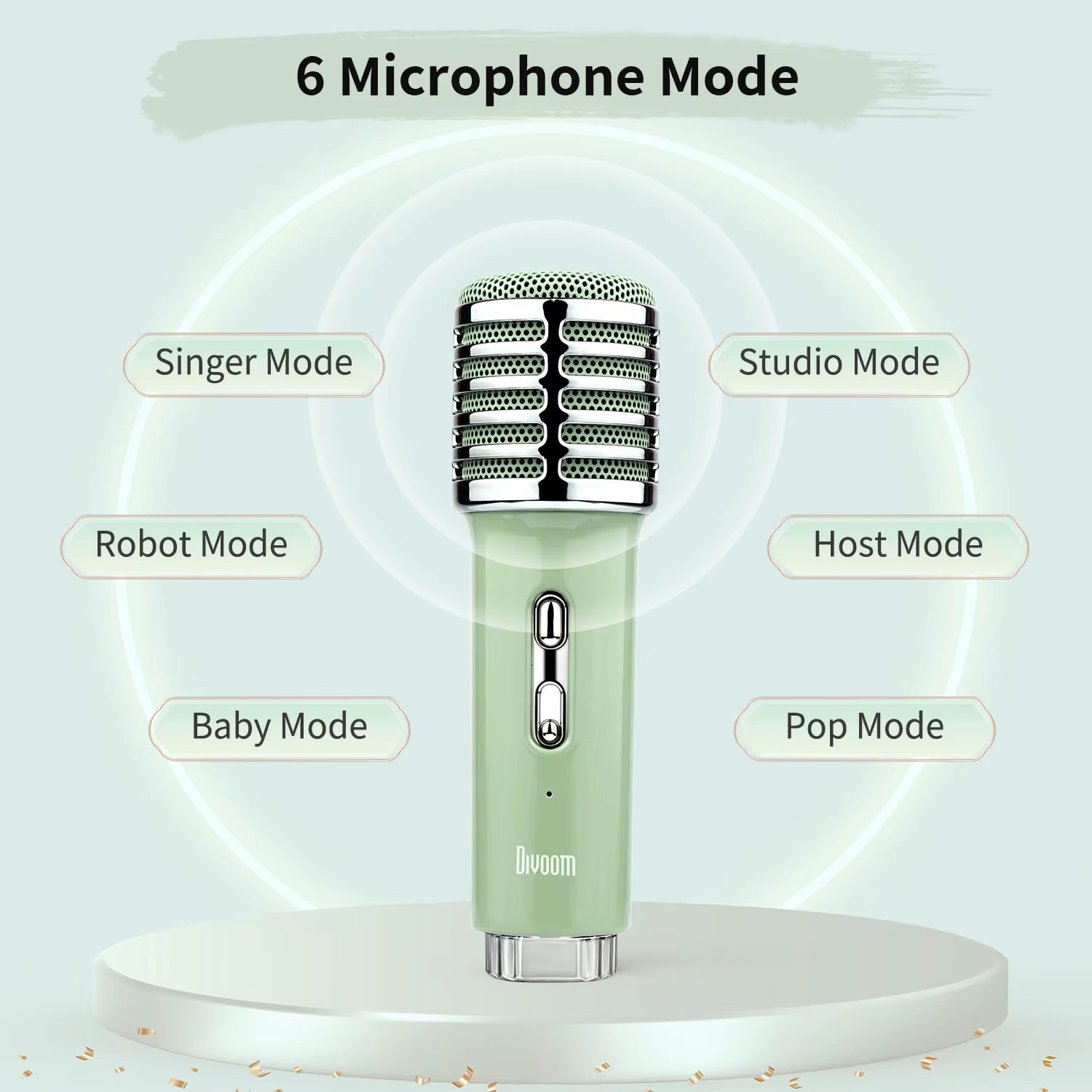 Songbird-Hq Portable Bluetooth Speaker 50W Powerful Sound with Karaoke Microphone Voice Change Mode