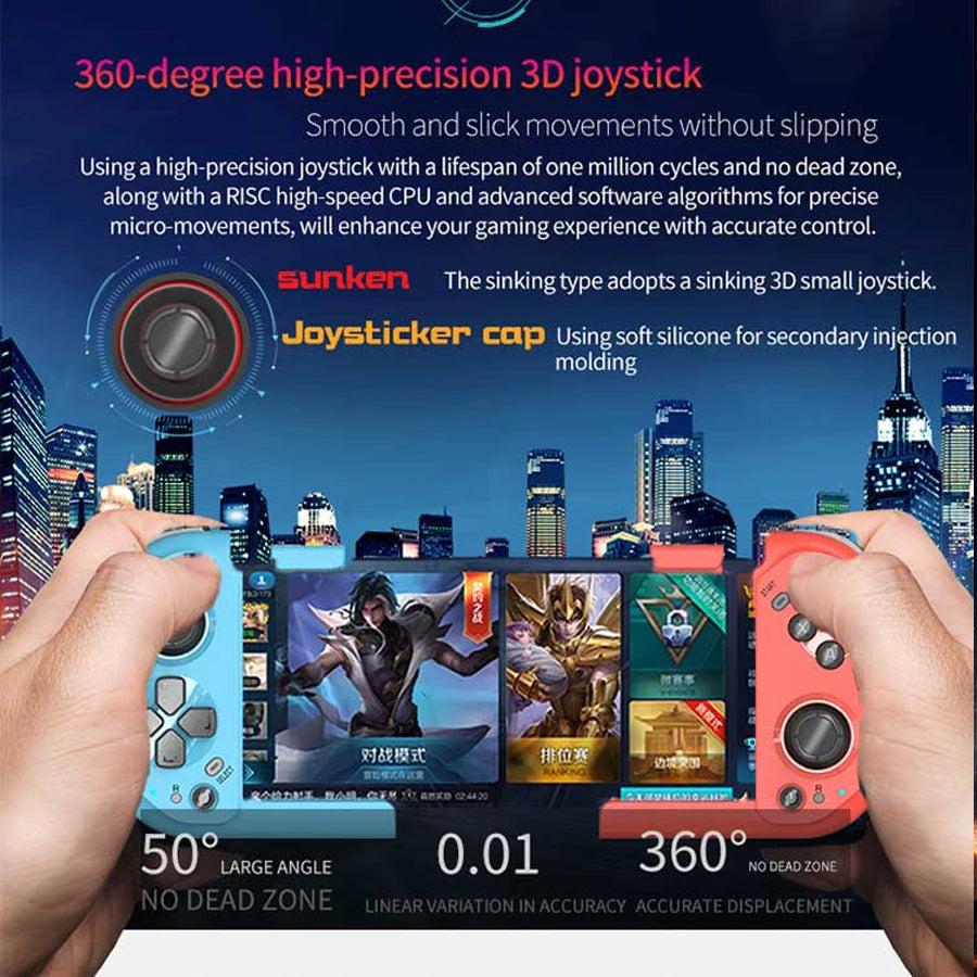 Mocute 061 Wireless Gamepad Wireless Left Right Split Game Controller Bluetooth Gaming Joystick for Android for IOS for PC