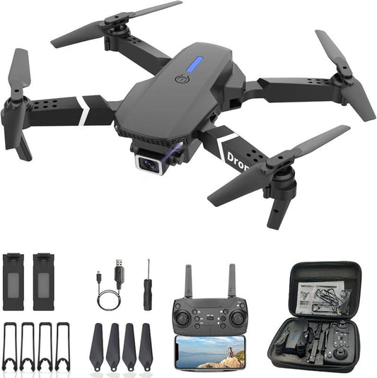 E88 Foldable Remote Control Quadcopter Drone starter kit
