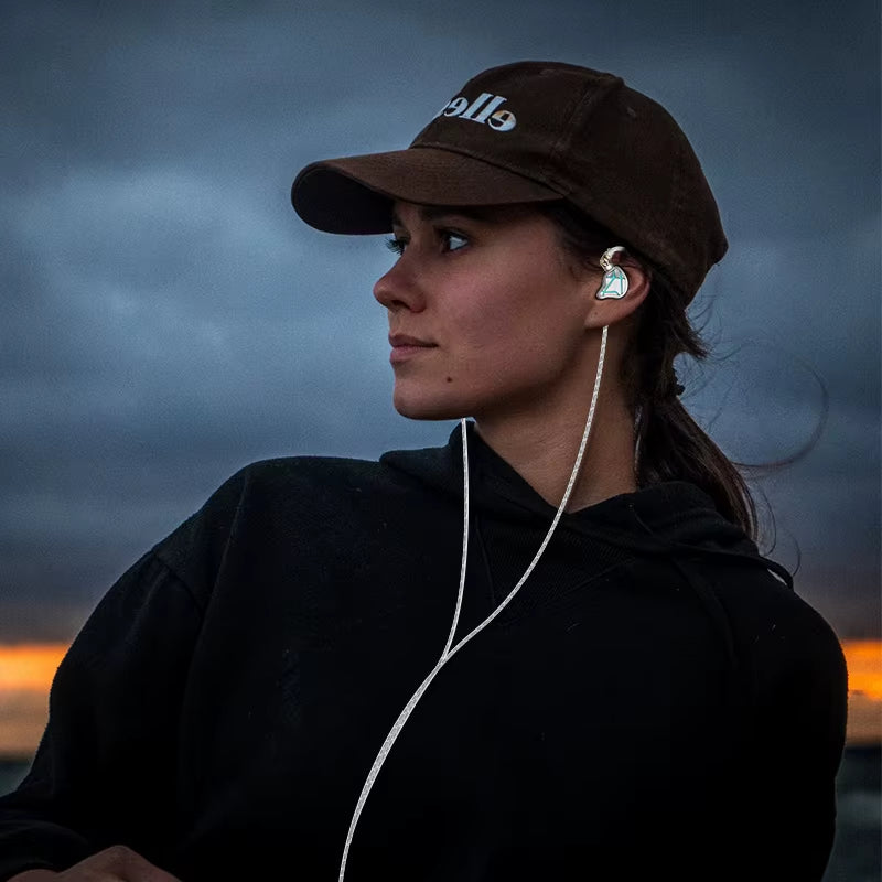 Earphone ESX 12MM Dynamic HIFI Bass Earbuds Headphone Sport Noise Cancelling Headset Wired Iems ESX Special Edition