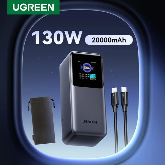 Nexode 130W 20000Mah Power Bank Portable PD External Battery