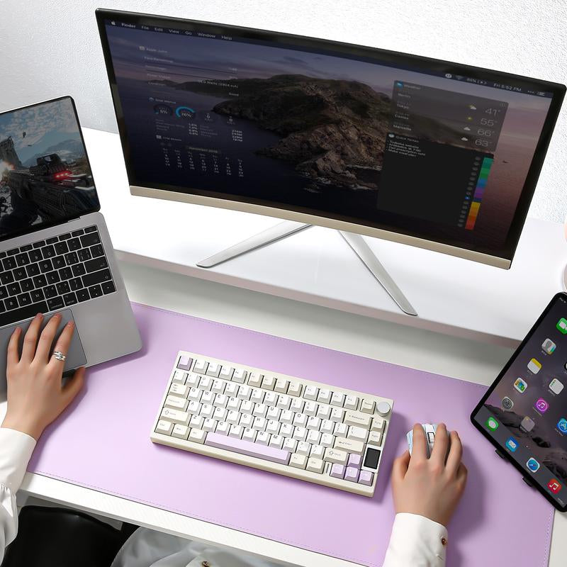 YUNZII AL80 Wireless Mechanical Keyboard, Full Aluminum CNC