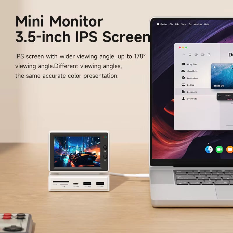 3.5Inch IPS Mini Screen AIDA64 Mini PC CPU RAM HDD