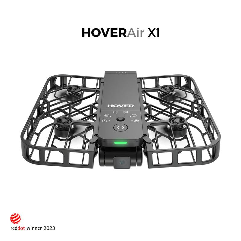 Hoverair X1 Pocket-Sized Self-Flying Camera - Lightweight Quadcopter with 5 Pre-Programmed Flights Foldable Design and 12-Month Warranty Portable Electronic Handbag Mechanical Recording Drone