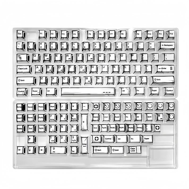 Comic Theme Keycap Keyboard