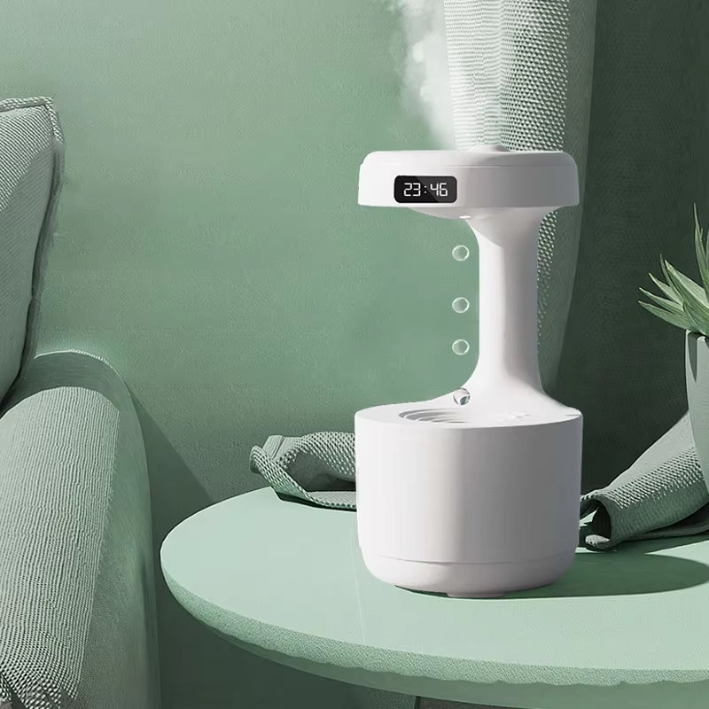 Anti Gravity Humidifier with LED Clock Display