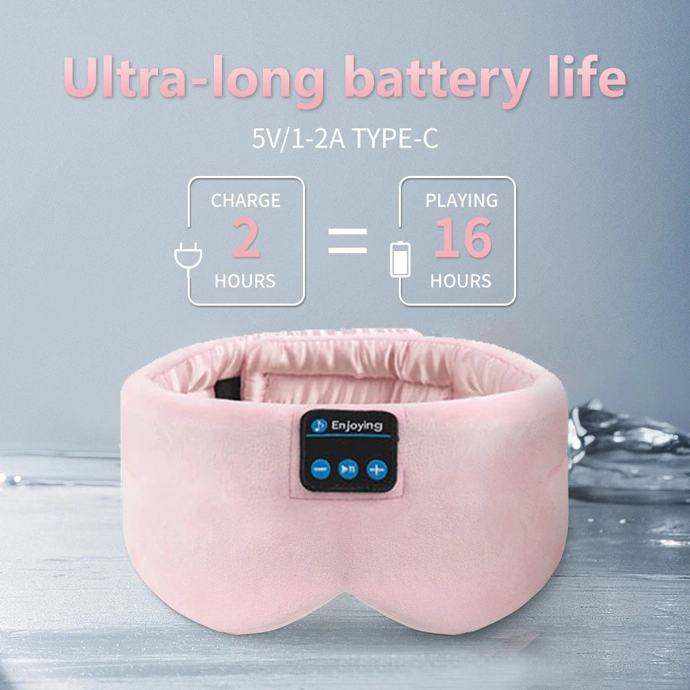 Soft Sleep Mask Bluetooth Wireless Headphones