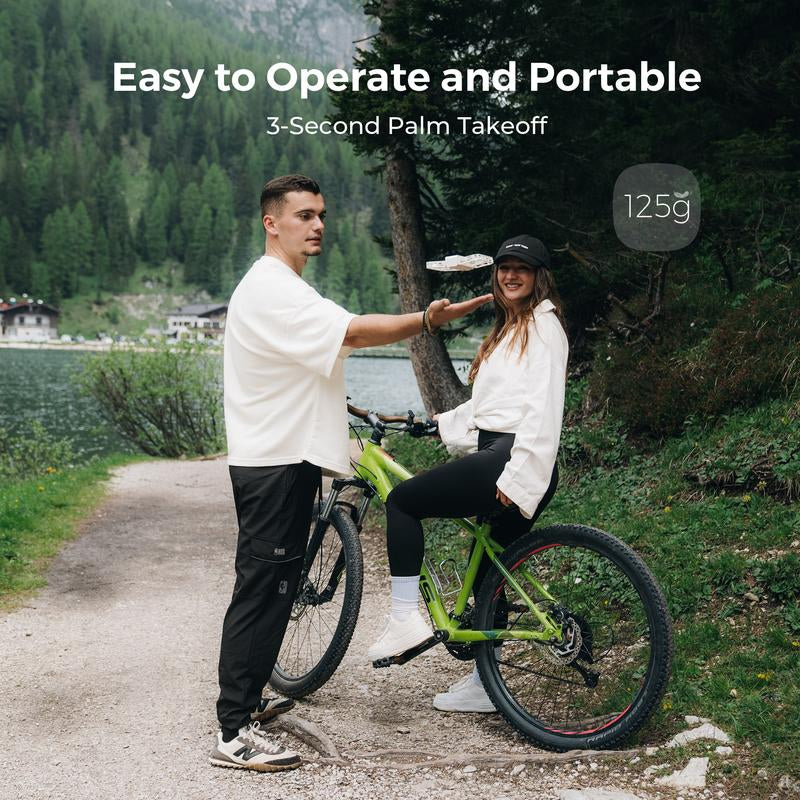 Hoverair X1 Pocket-Sized Self-Flying Camera - Lightweight Quadcopter with 5 Pre-Programmed Flights Foldable Design and 12-Month Warranty Portable Electronic Handbag Mechanical Recording Drone