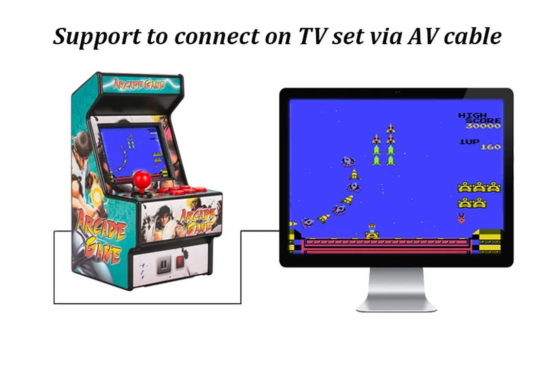 Mini Arcade Handheld Game Console 2.8 Inch Screen Built in 156 Retro Games 16 Bit Portable Video Game Console for Sega AV Output