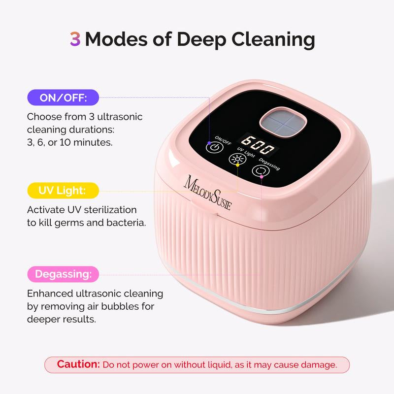 Melodysusie Ultrasonic Cleaner with Sterilization