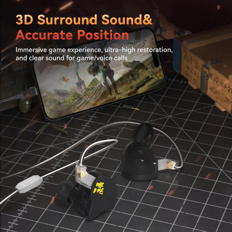 KBEAR Nezha-Nz02 Wired Gaming Earbuds