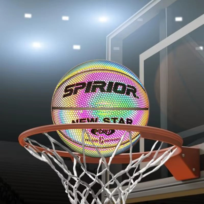 Reflective Basketball Balls Size 7 Wear-Resistant Luminous 