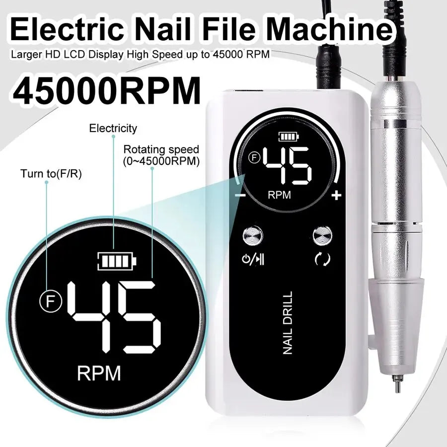 Electric Portable Nail Drill 
