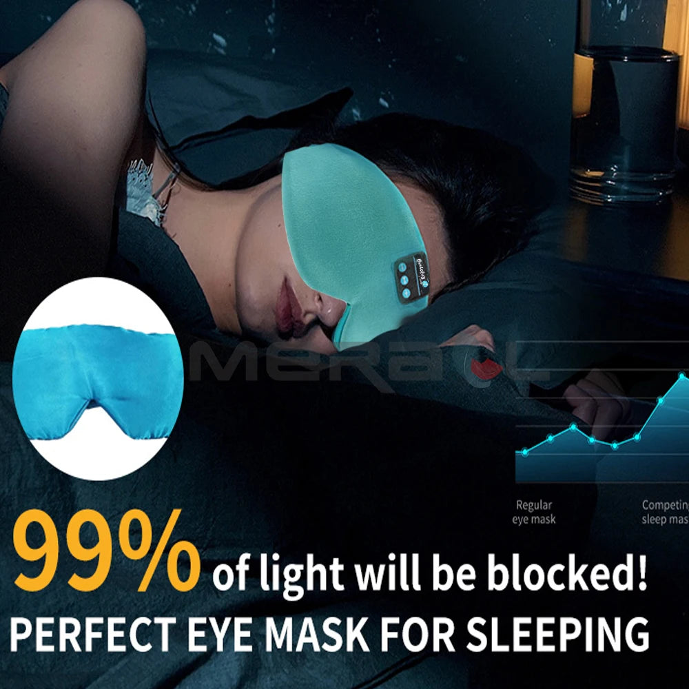 Soft Sleep Mask Bluetooth Wireless Headphones