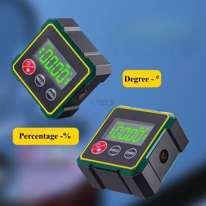 Electronic Laser Level with Digital Display, Slope Inclinometer