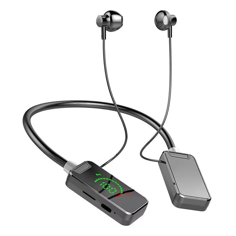24H Play Time Stereo Sound Bluetooth Earphones LED Display Earbud Wireless Headphones Sports Waterproof Neckband Headset