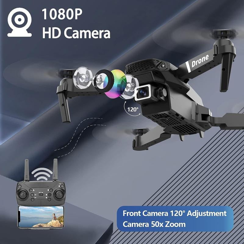 E88 Foldable Remote Control Quadcopter Drone starter kit