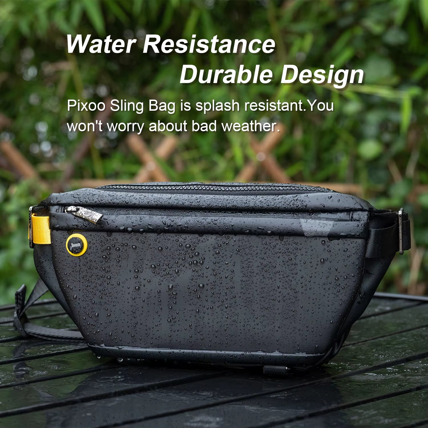 Divoom Waterproof Sling Bag Customizable Pixel Art 