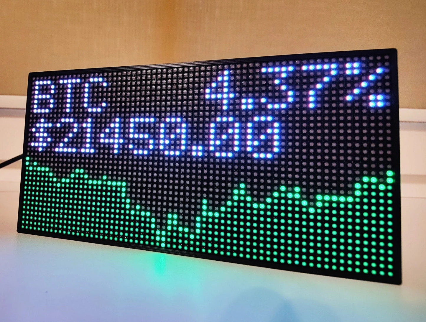 Crypto Ticker Stocks Forex LIVE Price Wifi LED Display