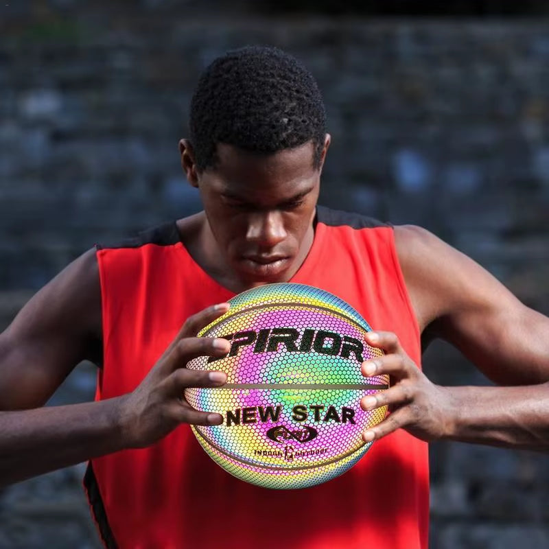 Reflective Basketball Balls Size 7 Wear-Resistant Luminous 