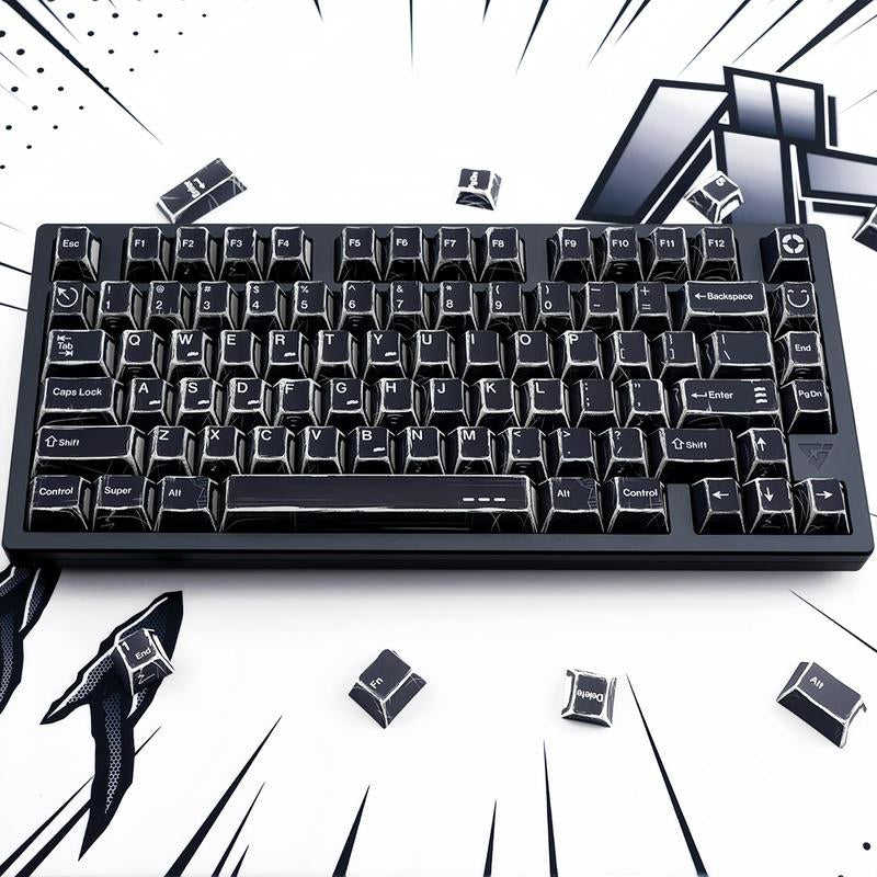 Comic Theme Keycap Keyboard